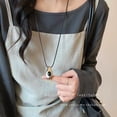 thumbnail image 1 of Korean-style irregular metal heart necklace for women, high-end, elegant, simple and versatile accessory choker, 1 of 9