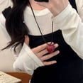 thumbnail image 1 of Korean-style irregular metal heart necklace for women, high-end, elegant, simple and versatile accessory choker, 1 of 10