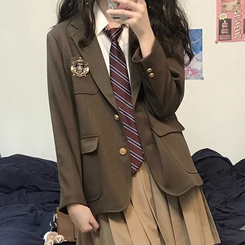 Korean style suit jacket student female college style jk