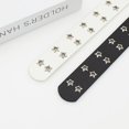thumbnail image 1 of Korean version hollow punk casual belt women's fashion star gas eye decoration hip hop double row belt women's gift, 1 of 6