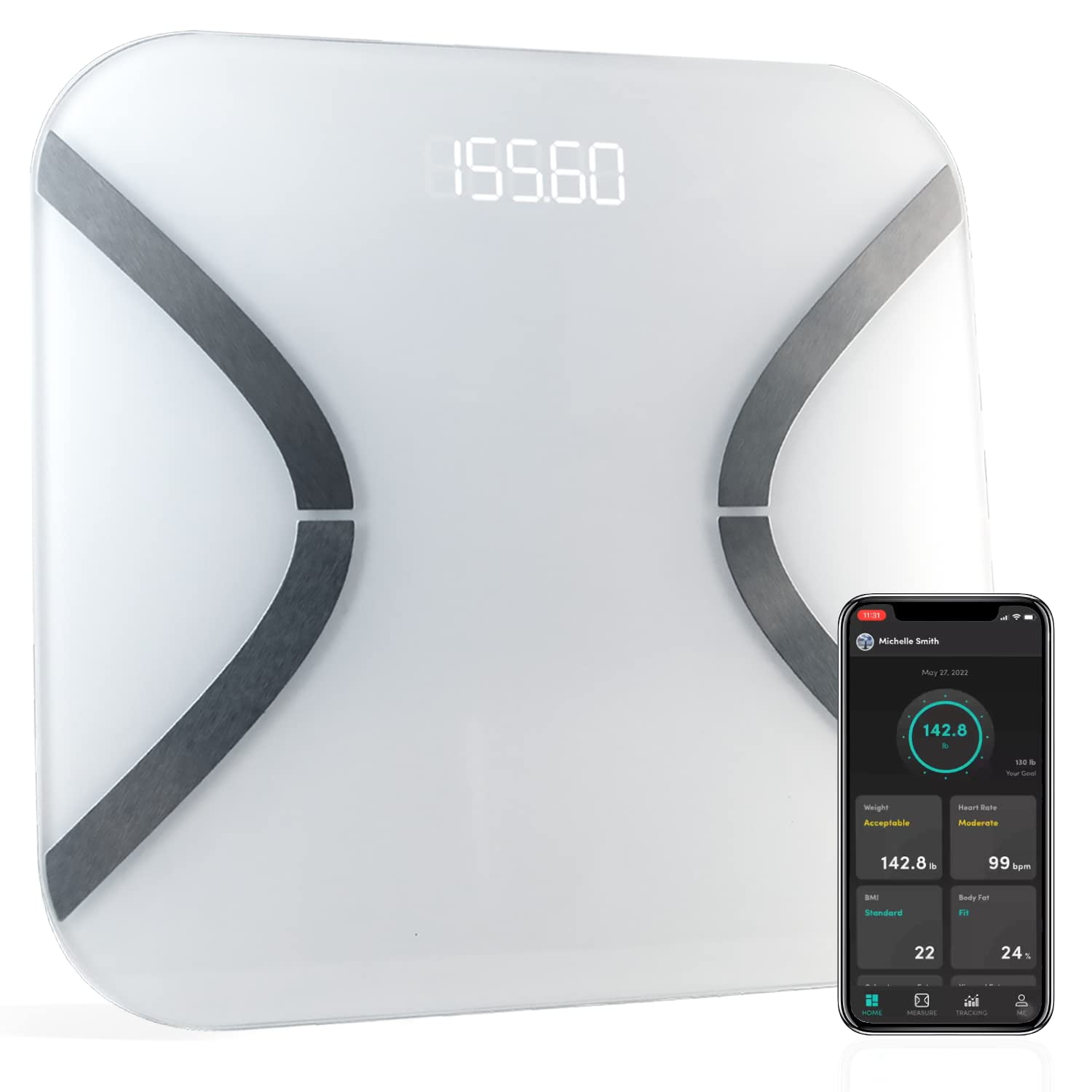 Korescale Gen2 Digital Smart Scale with BMI, Body Fat, Muscle Mass