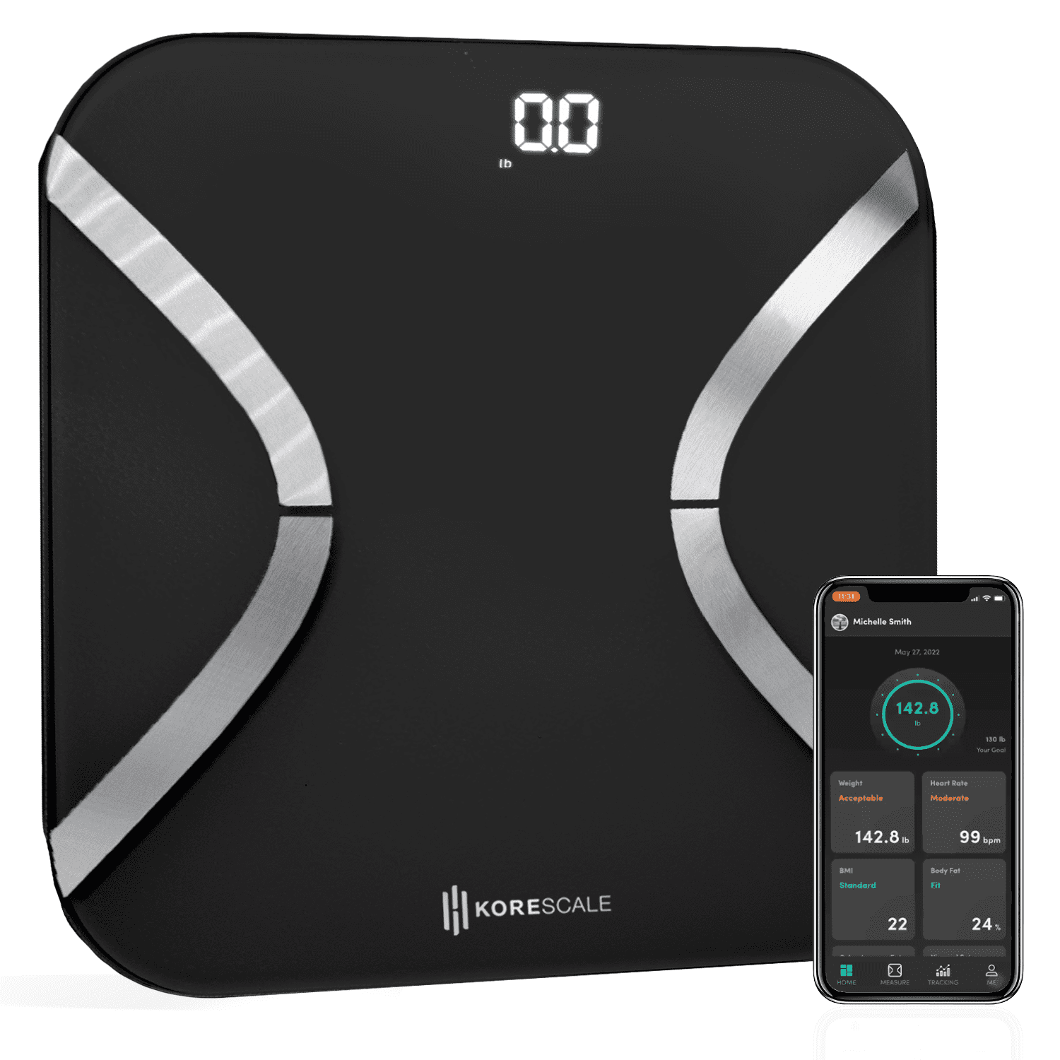 Omron BCM-500 Bluetooth Body Composition Monitor and Scale - Black  73796233501