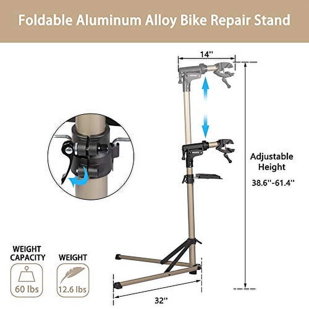 Koreyosh Bike Repair Stand Foldable Aluminum Alloy Height Adjustable ...