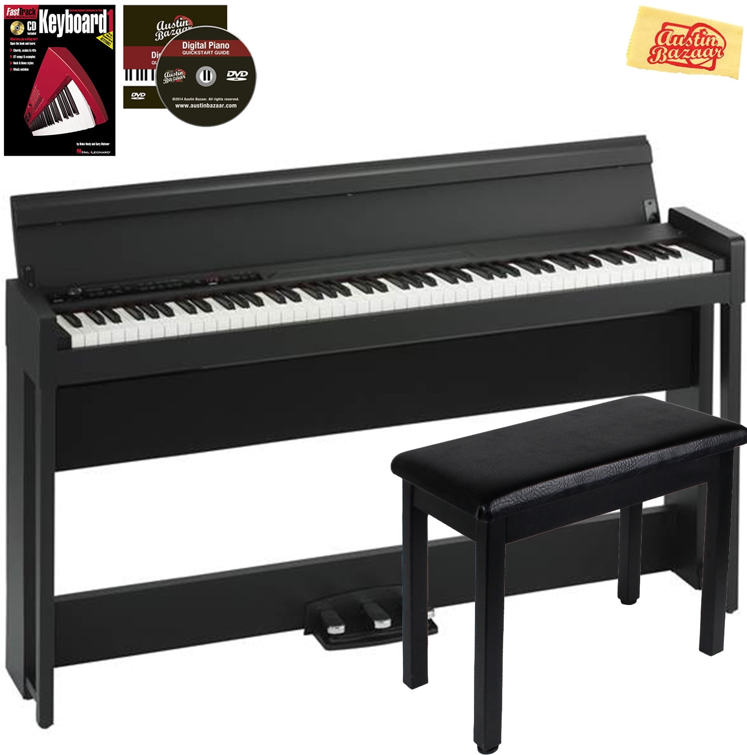 Korg C1 Air Digital Piano - Black w/ Furniture Bench