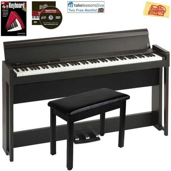Korg C1 Air Digital Piano - Brown w/ Furniture Bench