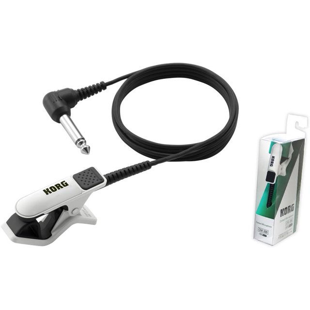 CM200WHBK ClipOn Contact Microphone, White/Black