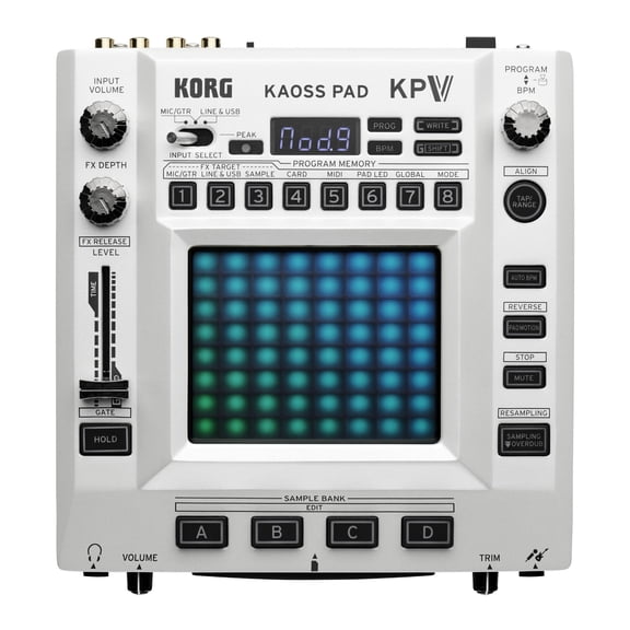 Korg KAOSS Pad V Dynamic Effect Sampler with Dual-Touch XY Pad Voice-to-MIDI Real-Time Looping USB Audio Interface Mic Line Hi-Z Inputs and MIDI I/O