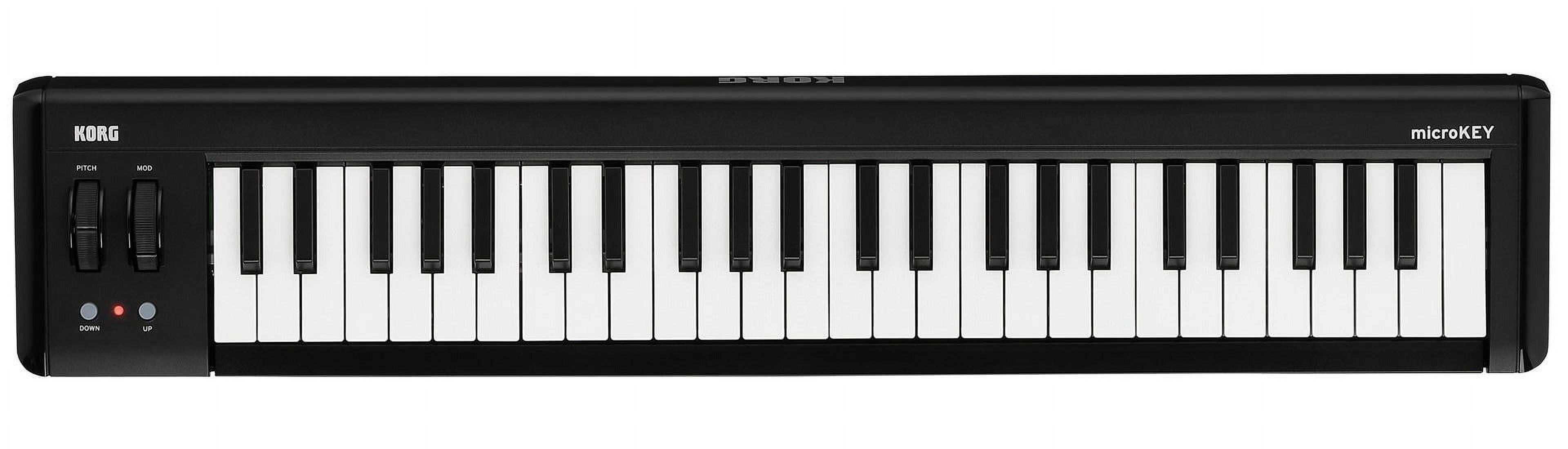 Korg microKEY2 49 Key USB Powerable Compact MIDI Controller Keyboard with Pedal Input