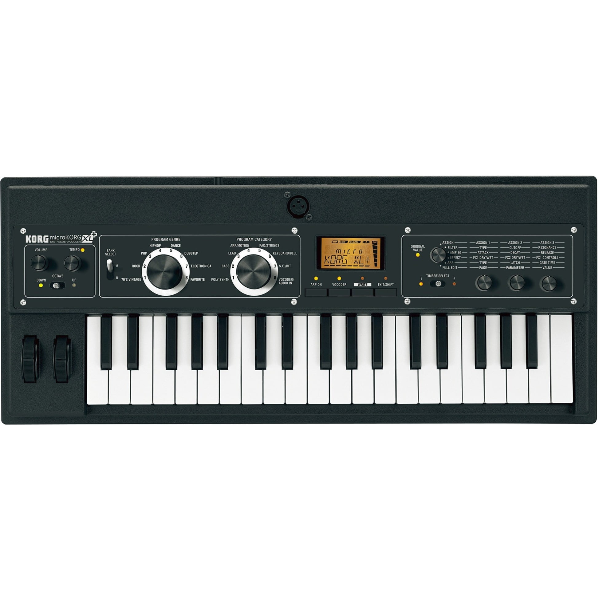 Korg Polyphony Modeling Keyboard Synthesizer Black, 24.40" x 21.90" x 2.90"