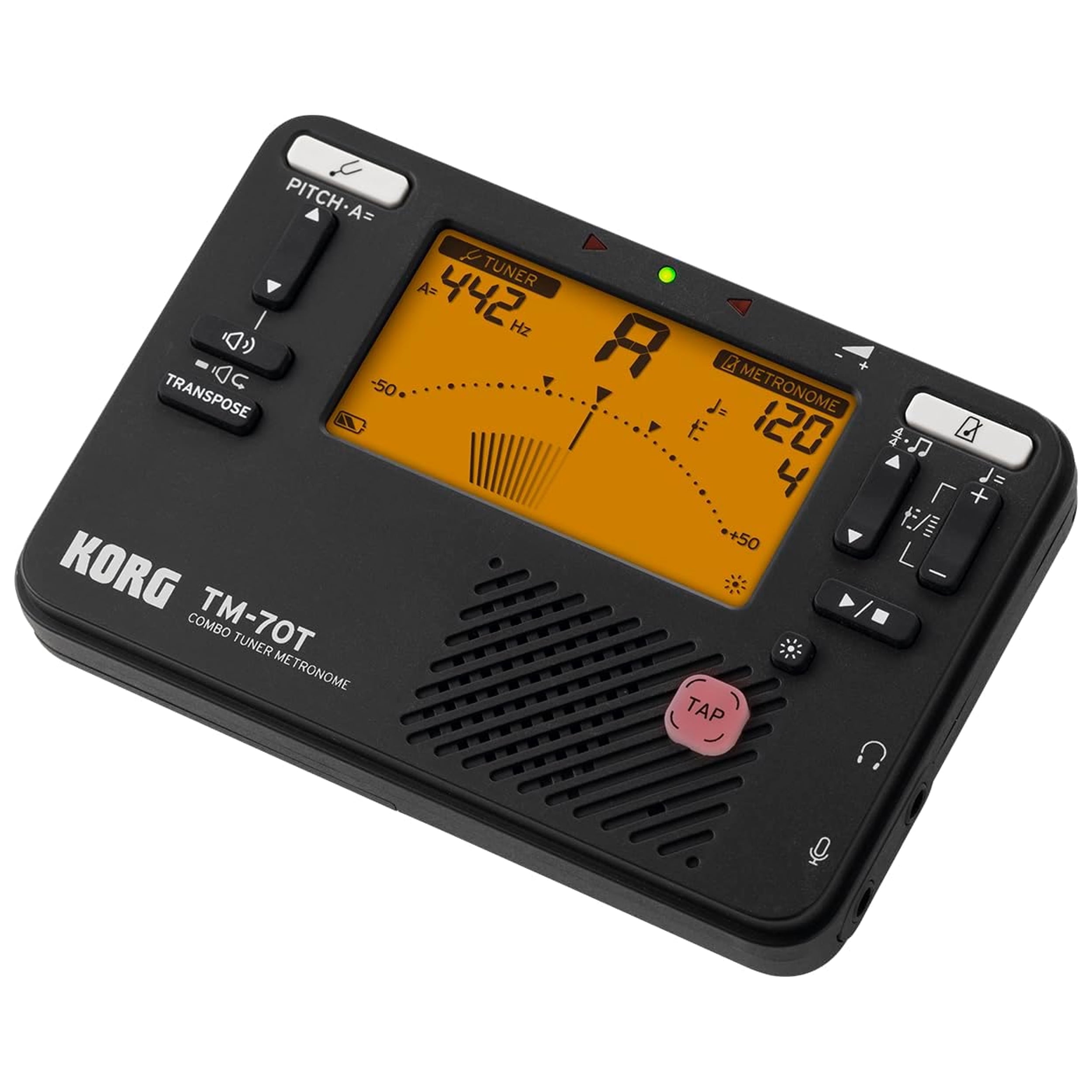 Korg TM-70T Combo Tuner/Metronome Black