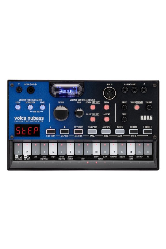 Volca Nubass Vacuum Tube Bass Synthesizer with 16-Step Sequencer