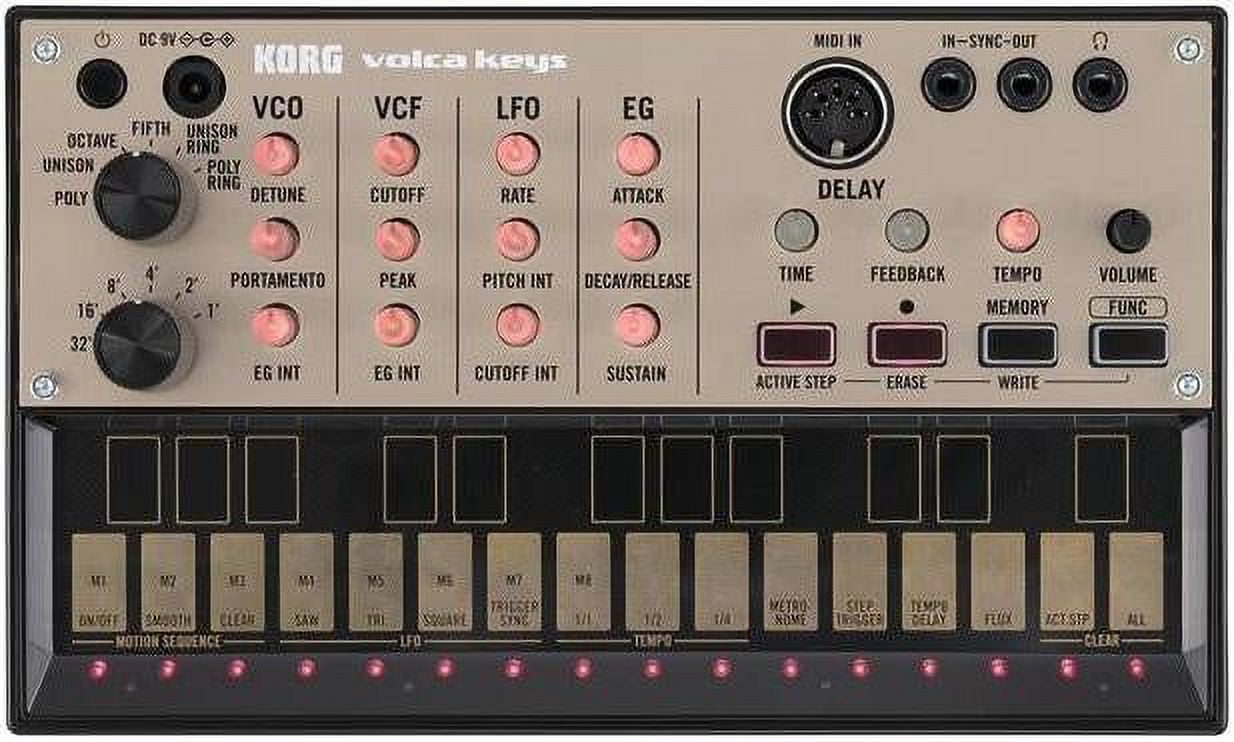 Korg Volca Keys Analog Loop Synthesizer, 27-Keys, Built-In Speaker