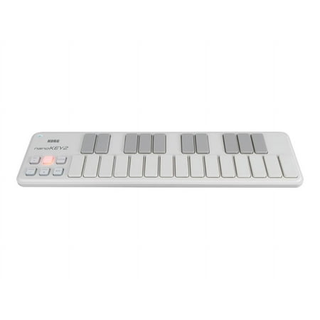 Korg - nanoKey2 25-Key USB MIDI Controller - White/Gray