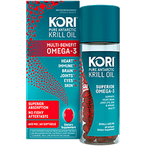 Kori Krill Superior Absorption, Omega-3 Supplement for Overall Health, Softgels, 60 Count