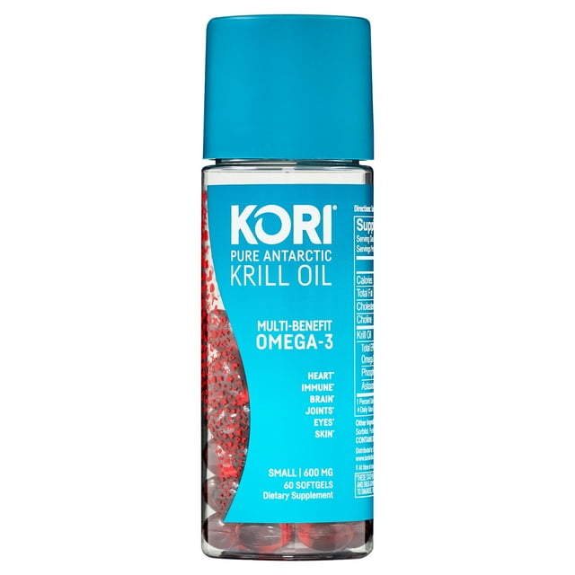Kori Krill Superior Absorption Vs Fish Oil, Omega3 Supplement for