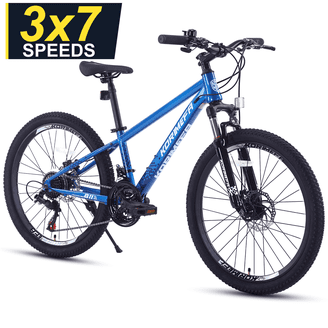 GLEARL 24インチ キッズバイク 青 Glerc, Kids Mountain Bike, 24 Inch, 21-Speed, Blue - Walmart.com