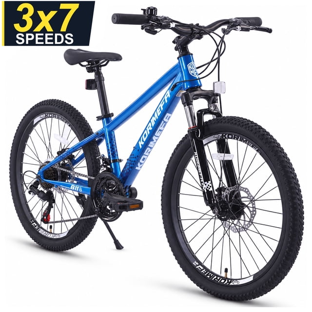 Korimefa 24 inch Kids Mountain Bike, 21-Speed Kids Bicycle for Boys ...