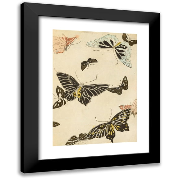 Korin Furuya (Editor) 11x14 Black Modern Framed Museum Art Print Titled - Bijutsukai Pl.115 (1901)