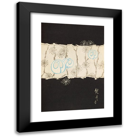 Korin Furuya (Editor) 11x14 Black Modern Framed Museum Art Print Titled - Bijutsukai Pl.162 (1901)