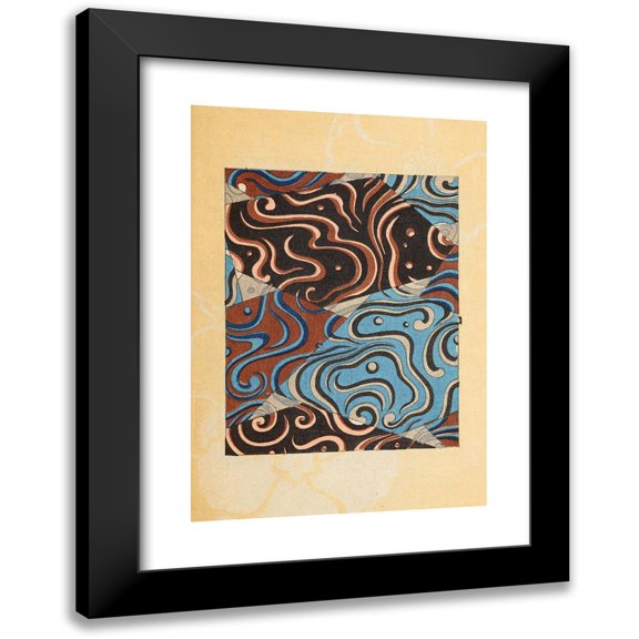 Korin Furuya (Editor) 11x14 Black Modern Framed Museum Art Print Titled - Bijutsukai Pl.88 (1901)