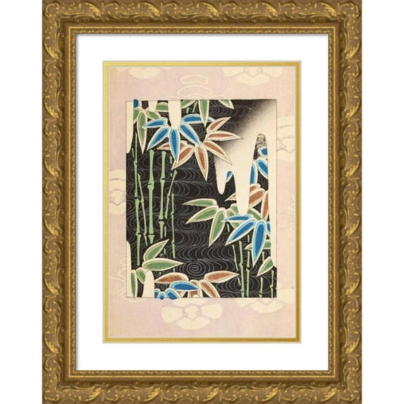 Korin Furuya (Editor) 11x14 Gold Ornate Wood Frame and Double Matted Museum Art Print Titled - Bijutsukai Pl.82 (1901)