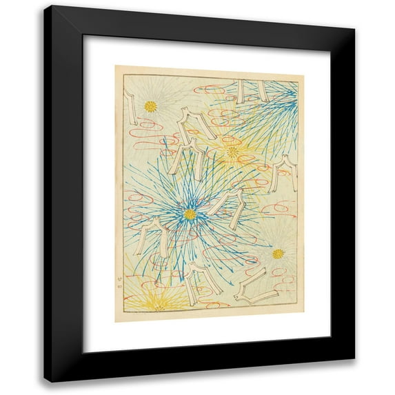 Korin Furuya (Editor) 14x18 Black Modern Framed Museum Art Print Titled - Bijutsukai Pl.177 (1901)