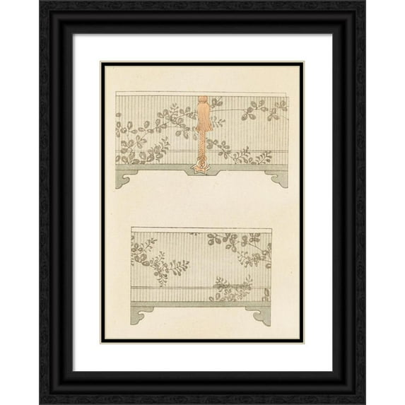 Korin Furuya (Editor) 14x18 Black Ornate Wood Framed Double Matted Museum Art Print Titled - Bijutsukai Pl.196 (1901)
