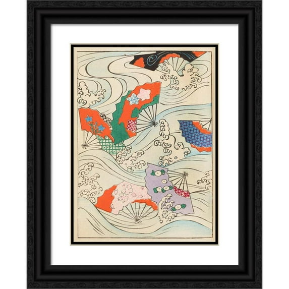 Korin Furuya (Editor) 18x24 Black Ornate Framed Double Matted Museum Art Print Titled: Bijutsukai Pl.205 (1901)