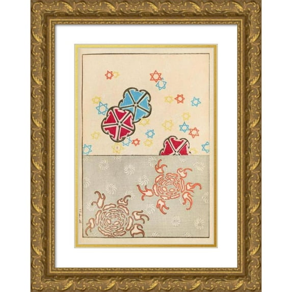 Korin Furuya (Editor) 18x24 Gold Ornate Framed and Double Matted Museum Art Print Titled - Bijutsukai Pl.45 (1901)