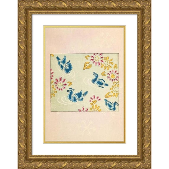 Korin Furuya (Editor) 18x24 Gold Ornate Framed and Double Matted Museum Art Print Titled - Bijutsukai Pl.84 (1901)