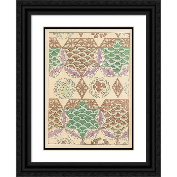 Korin Furuya (Editor) 19x24 Black Ornate Framed Double Matted Museum Art Print Titled: Bijutsukai Pl.209 (1901)
