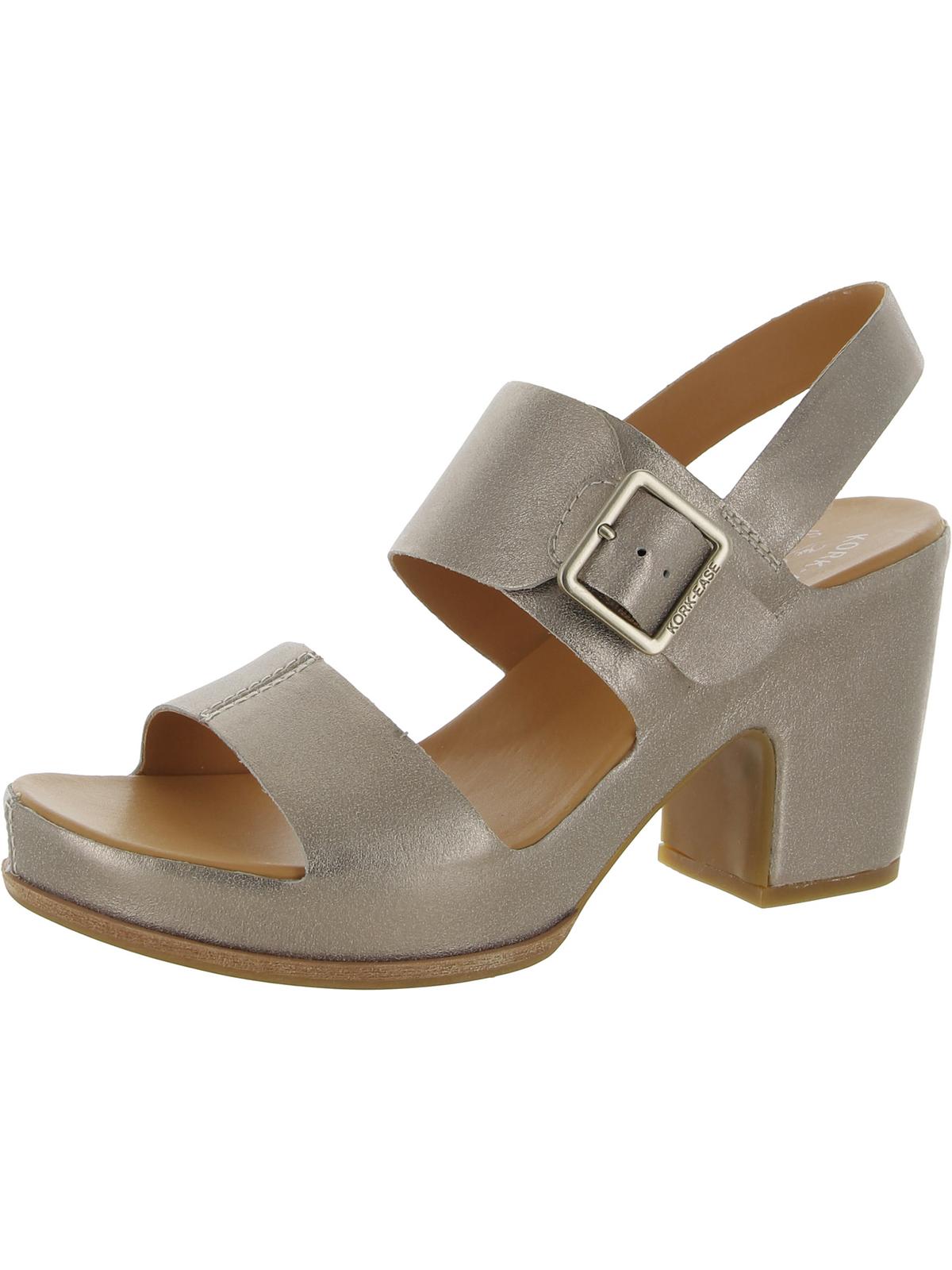 KorkEase Womens San Carlos Leather Platform Slingback Sandals