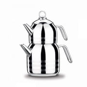 Korkmaz A091 Mega Teapot 4 Parts Stainless Steel Induction Tea Kettle