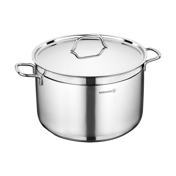 Korkmaz Alfa 2 Piece 11 Liter Stainless Steel Casserole Dish with Lid