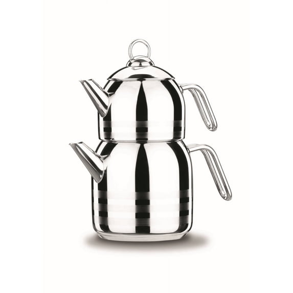 Korkmaz Astra 18/10 Stainless Steel Turkish Teapot Team Induction Compatible