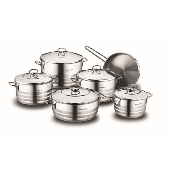Korkmaz Astra High End Stainless Steel 11 Piece Cookware Set