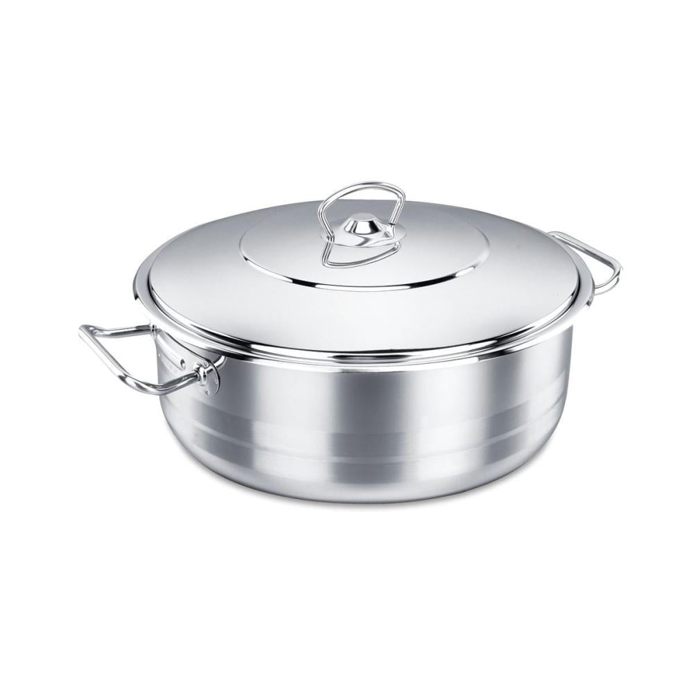 Korkmaz Stainless Steel Dutch Oven With Lid - Thumbnail 5
