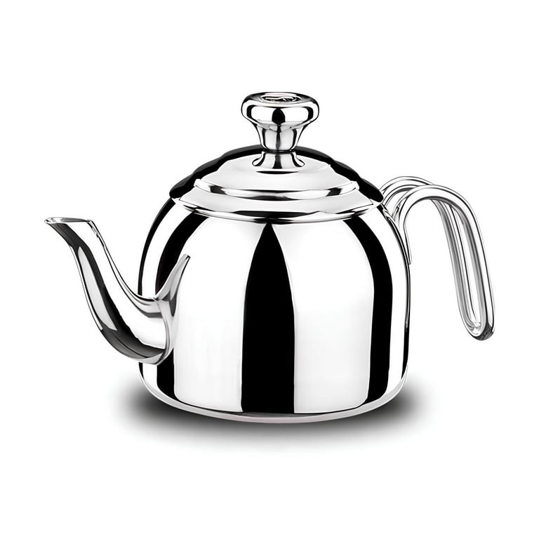 Korkmaz Droppa Stainless Steel Tea Infuser Pot for Stovetop, Small