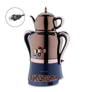 Korkmaz Hanedan A843-05 Stainless Steel Samovar, Rosegold, 110 V US Plug