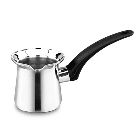 Korkmaz Orbit Stainless Steel 3-Cup Turkish Coffee Pot with Cool Touch Handle