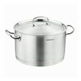 thumbnail image 1 of Korkmaz Proline Extra Deep Stock Pot 32x32 Cm 27 Quart Stainless Steel Casserole Stockpot With Lid and Handles Silver, 1 of 1