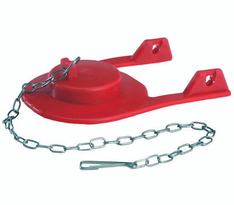 Korky 2010BP Float Toilet Flapper, Rubber, Red