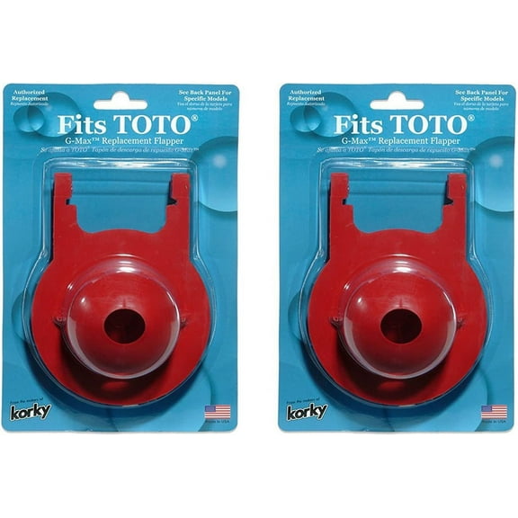 Korky 2021BP G-Max Flapper For TOTO Toilet Repairs, 3-Inch 2 Pack