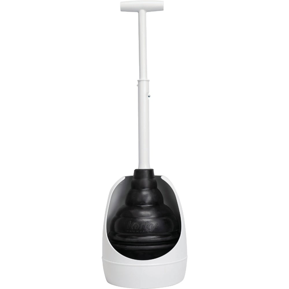 Korky Beehive Max HideAway Telescoping Plunger with Holder