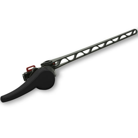 Korky Matte Black Metal Toilet Handle and Lever - Universal to Fit Front, Angled, and Left Side Mount Toilets - 6035