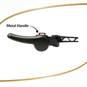 Korky Matte Black Metal Toilet Handle and Lever - Universal to Fit Front, Angled, and Left Side Mount Toilets - 6035