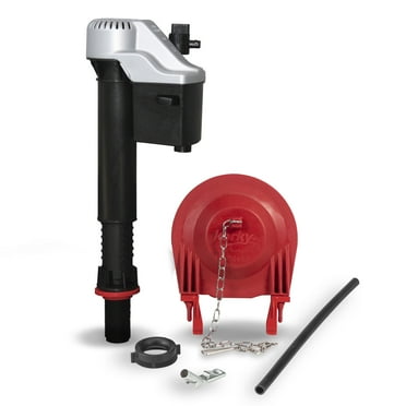 Korky QuietFILL® Platinum Toilet Fill Valve & Large 3" Toilet Flapper Kit - Long Lasting Rubber, 830MP
