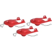 Lavelle Korky Red Flapper Brass, Plastic, Rubber Red   Residential Use, Standard Application