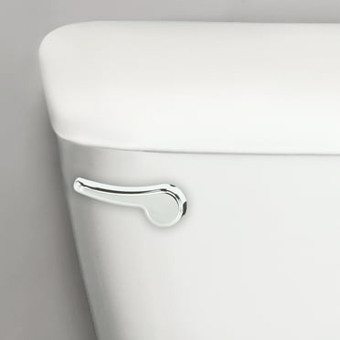Korky Toilet Handle, Chrome Metal Handle - Tank Lever Replacement -  Universal to Fit Front, Angled,  and Side Left Mount Toilets - 6055