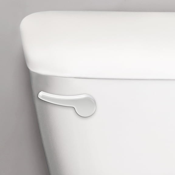 Korky Toilet Handle, White Metal Handle - Tank Lever Replacement - Universal to Fit Front, Angled, and Side Left Mount Toilets - 6065